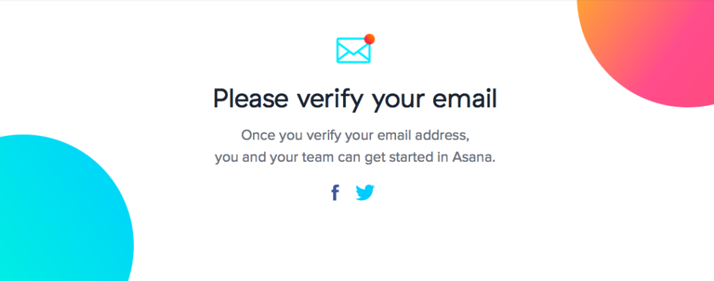 Asana check email